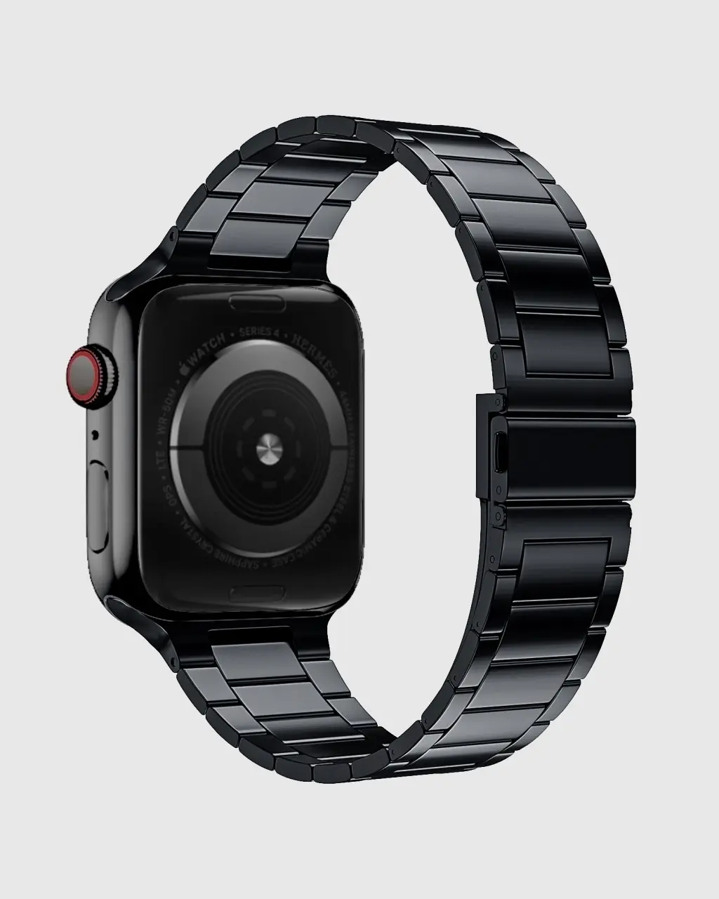 Classic Stainless Steel Apple Watch Band - Black - Image 2
