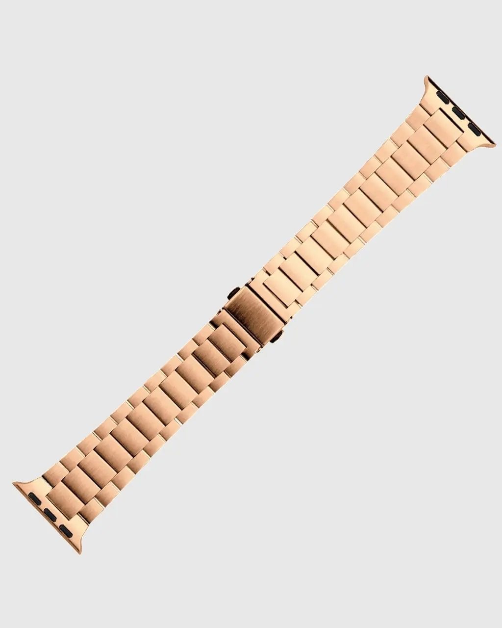 Classic Stainless Steel Apple Watch Band - Rose Gold - Image 2