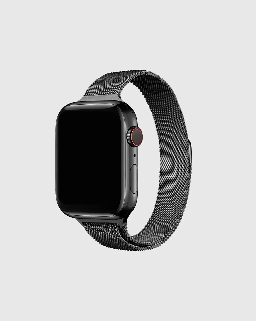 Aurora Slim Milanese Loop Apple Watch Band - Black