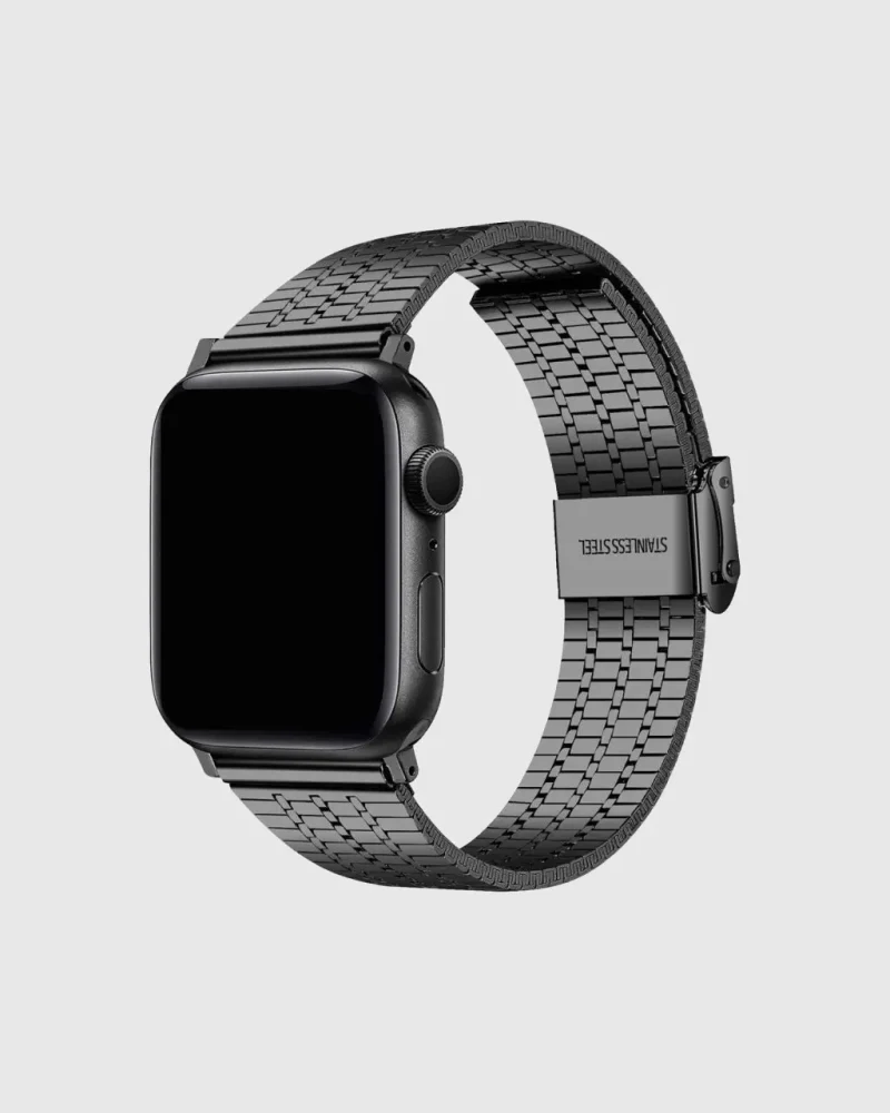 Matrix Stainless Steel Apple Watch Band - Black
