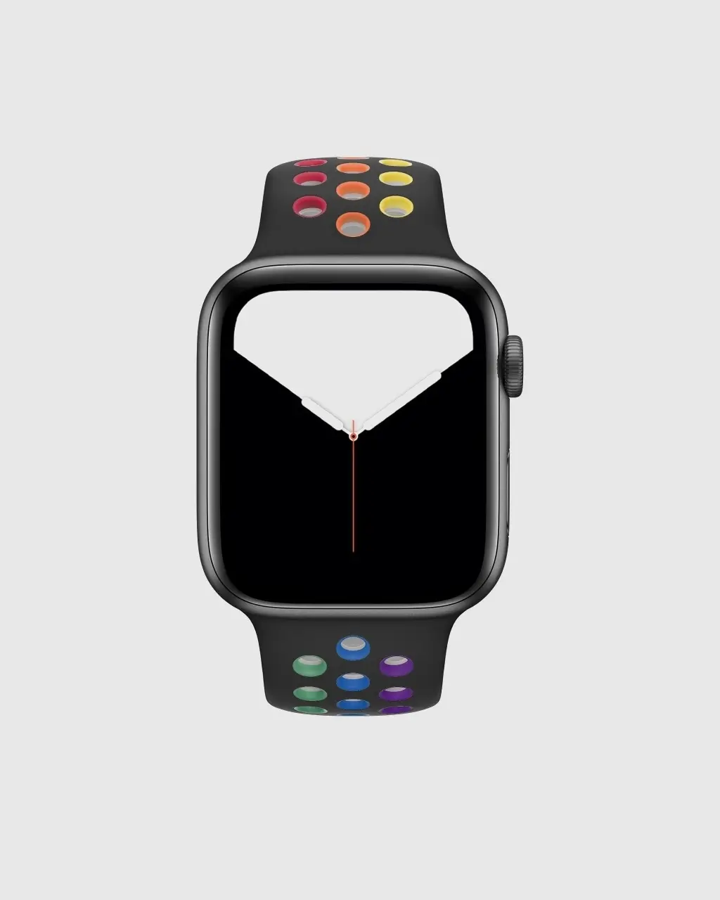 Sport Band Active Apple Watch Band - Black Rainbow Pride - Image 3