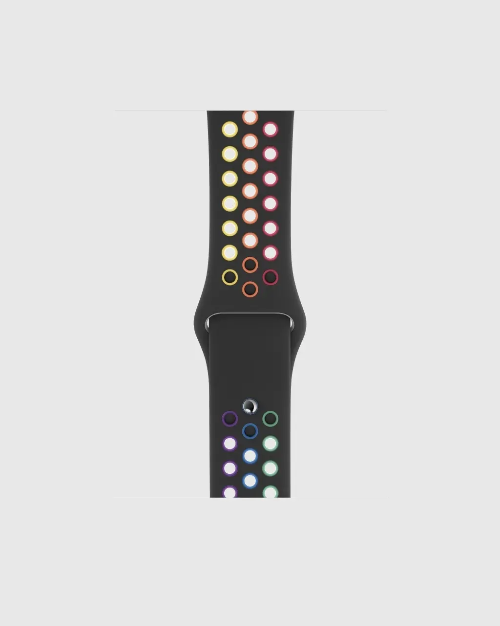 Sport Band Active Apple Watch Band - Black Rainbow Pride - Image 2
