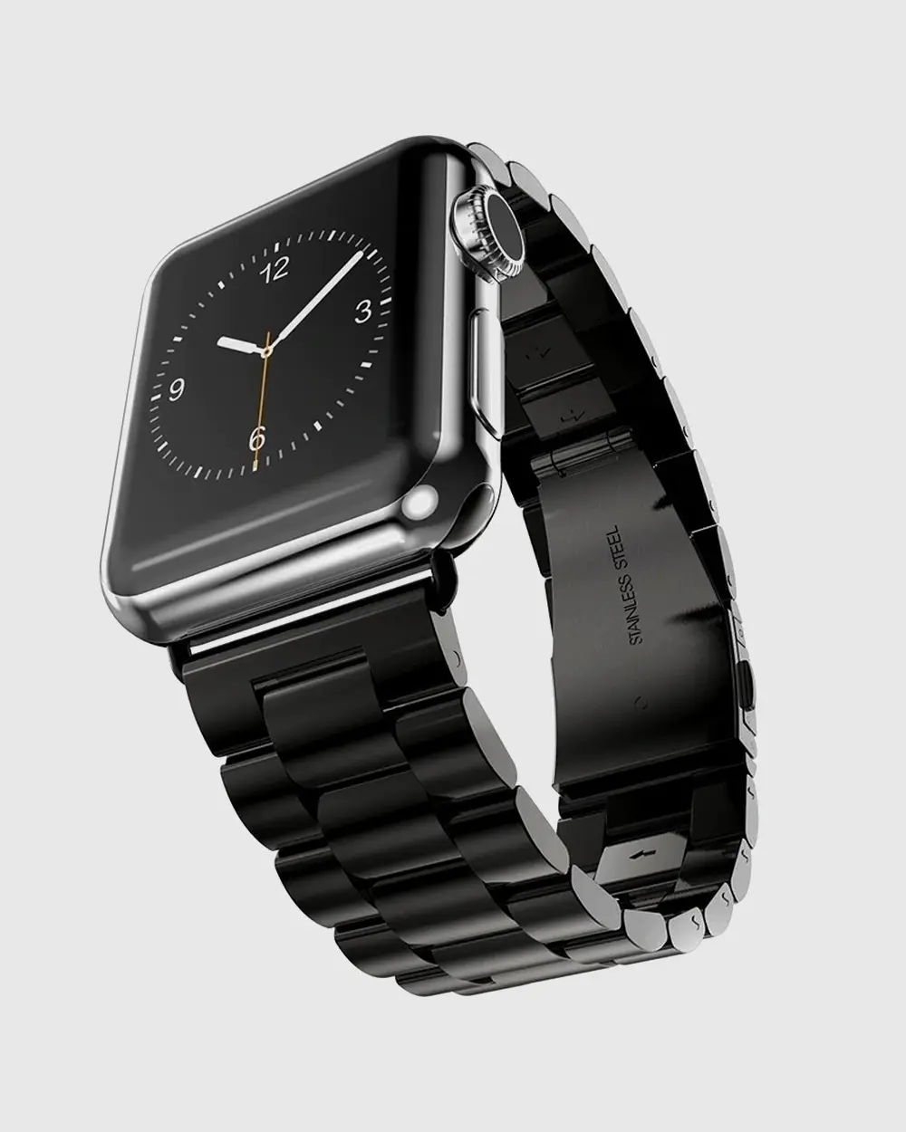 Classic Stainless Steel Apple Watch Band - Black