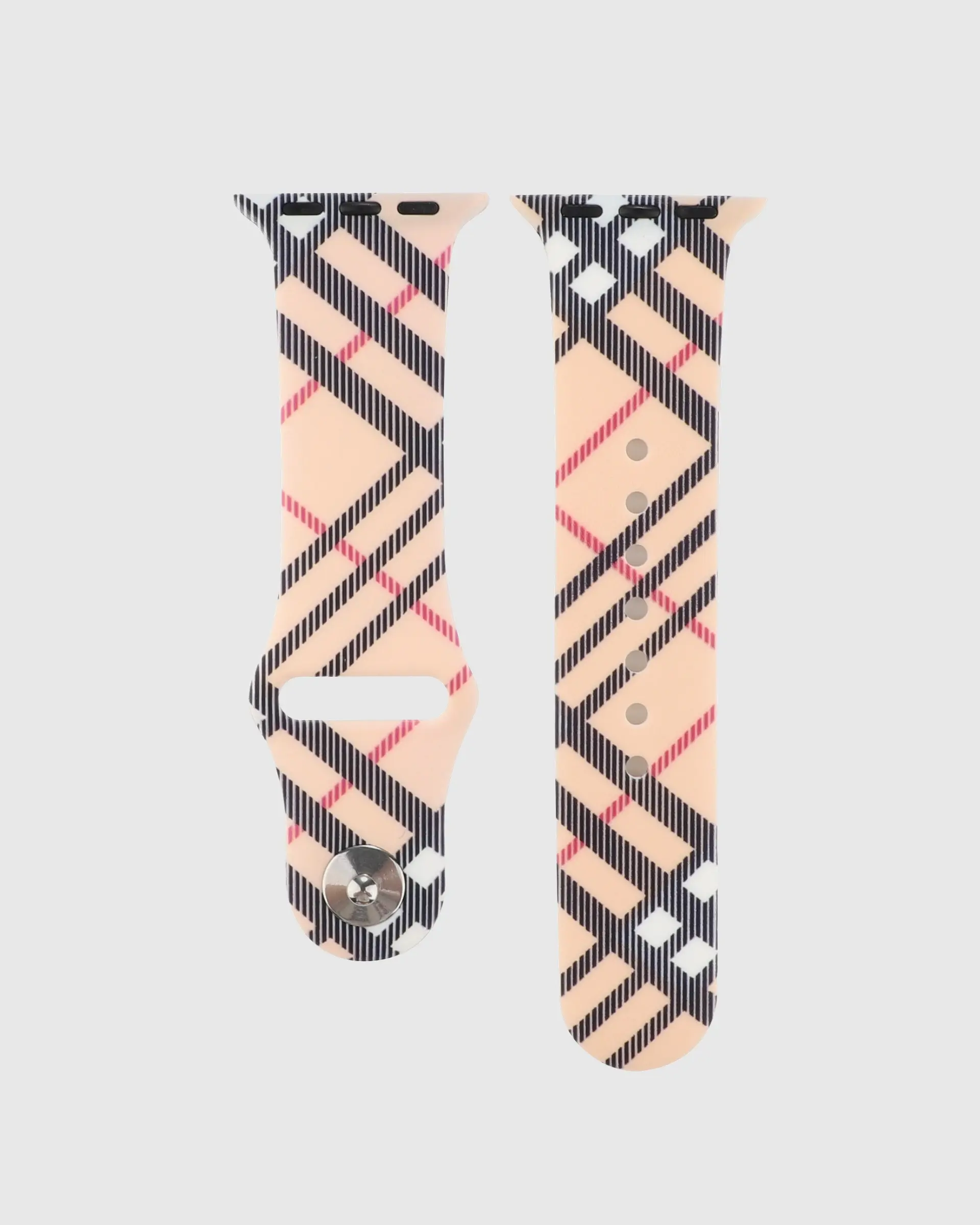 Sport Band Apple Watch Band - Burberry Inspired - Image 3