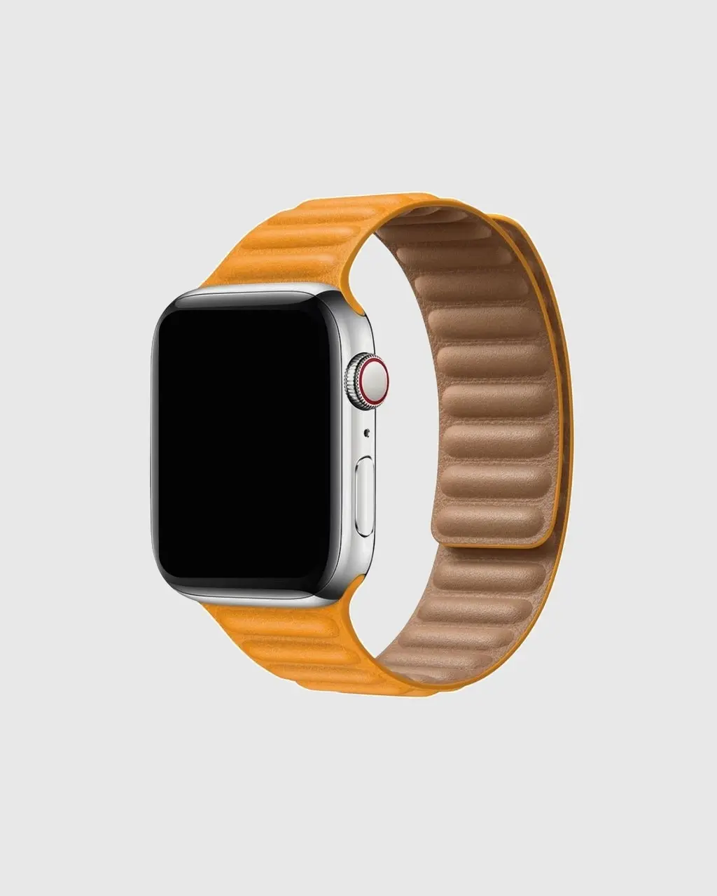Leather Link Apple Watch Band - California Poppy