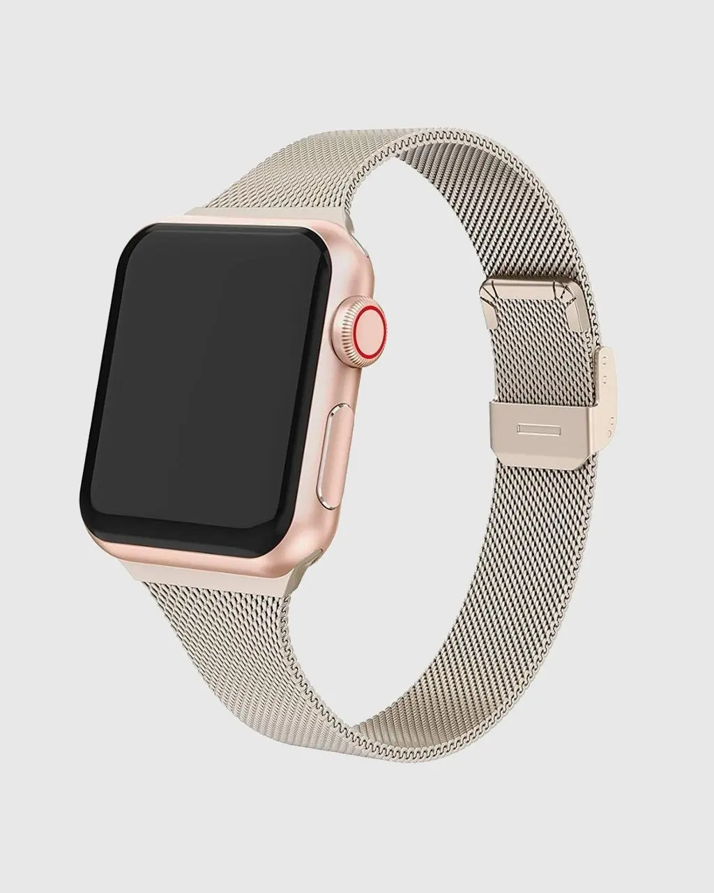 Geneva Slim Milanese Loop Apple Watch Band - Champagne Gold