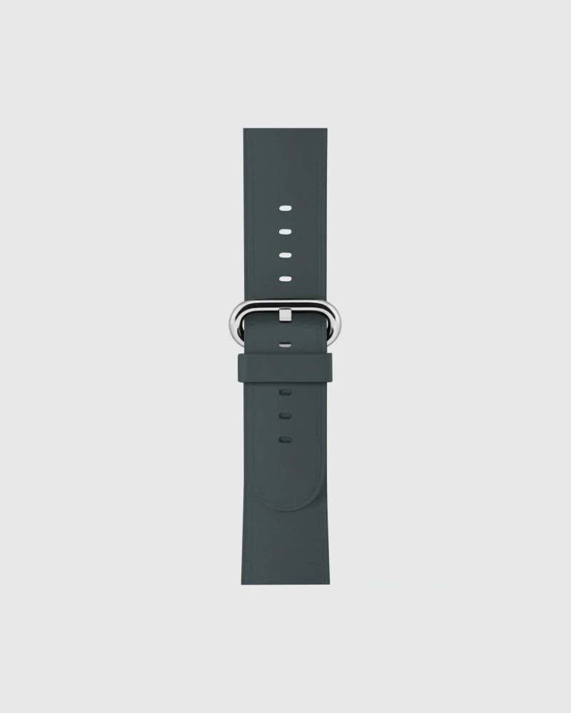 Alternative view of Classic Leather Buckle Apple Watch Band - Concrete