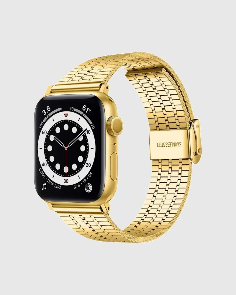 Matrix Stainless Steel Apple Watch Band - Gold