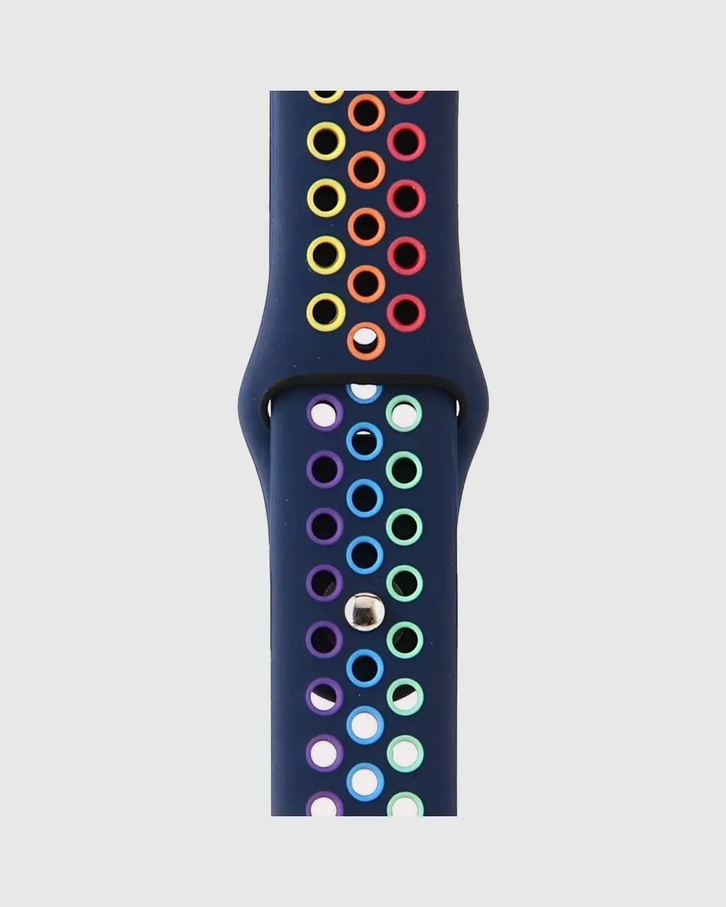 Sport Band Active Apple Watch Band - Midnight Blue Rainbow Pride - Image 2