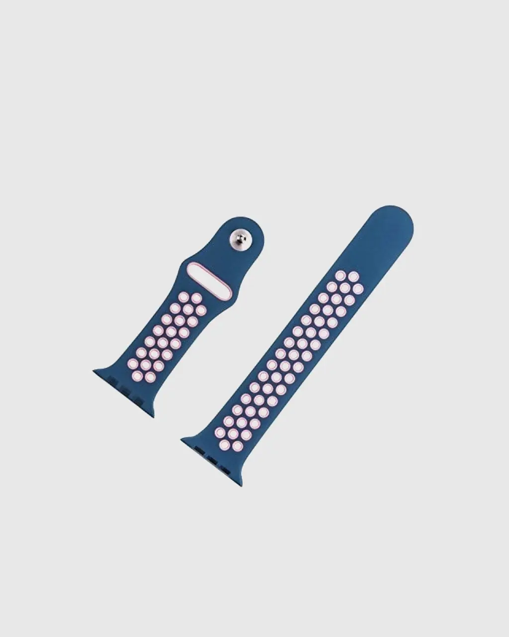 Sport Band Active Apple Watch Band - Ocean Blue Light Pink - Image 6