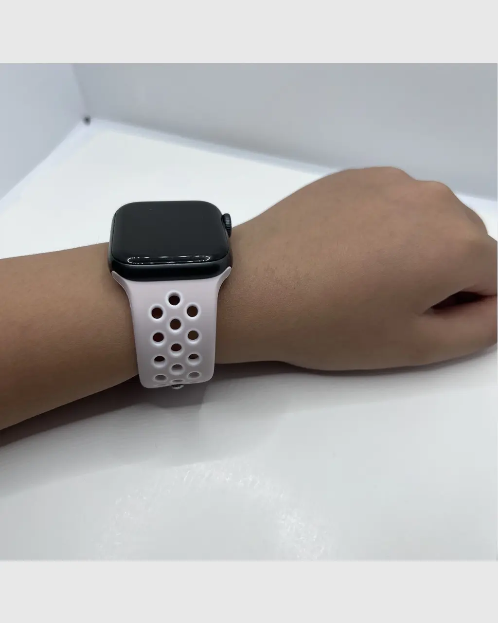 Sport Band Active Apple Watch Band - Pink Light Pink - Image 2