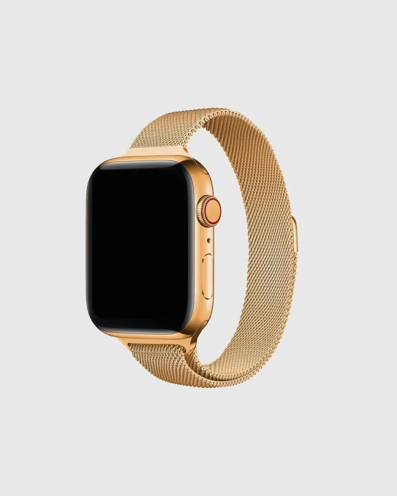 Aurora Slim Milanese Loop Apple Watch Band - Rose Gold