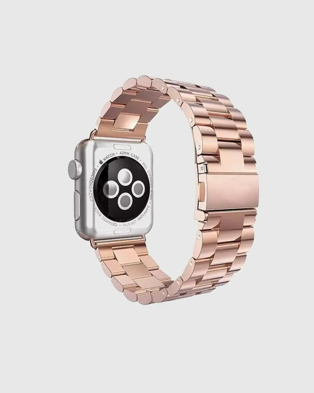 Classic Stainless Steel Apple Watch Band - ROSE GOLD - Image 2