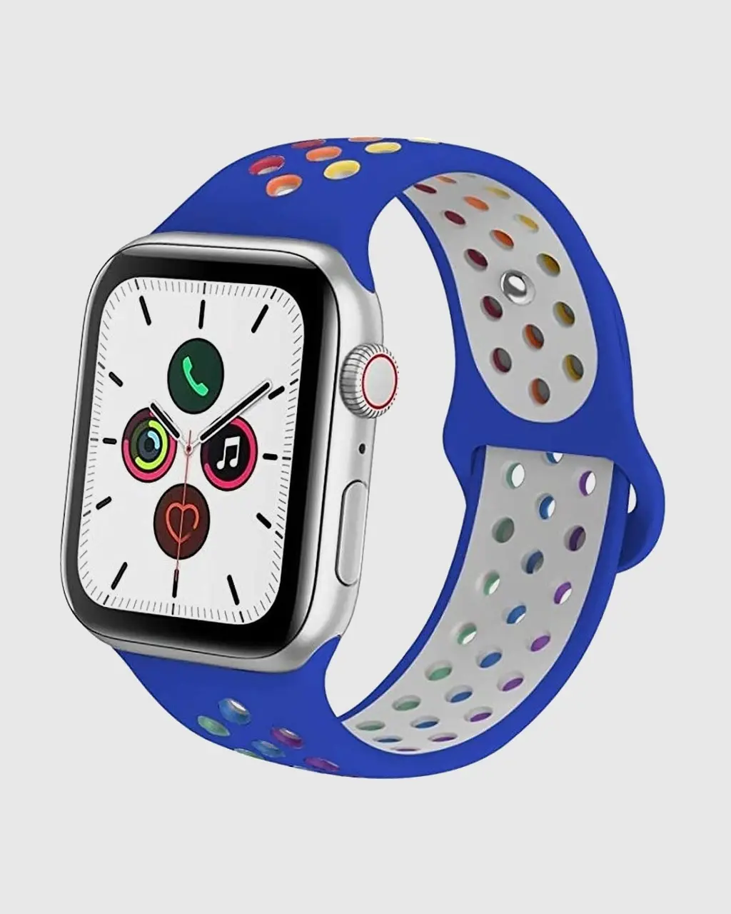 Sport Band Active Apple Watch Band - Royal Blue Rainbow Pride