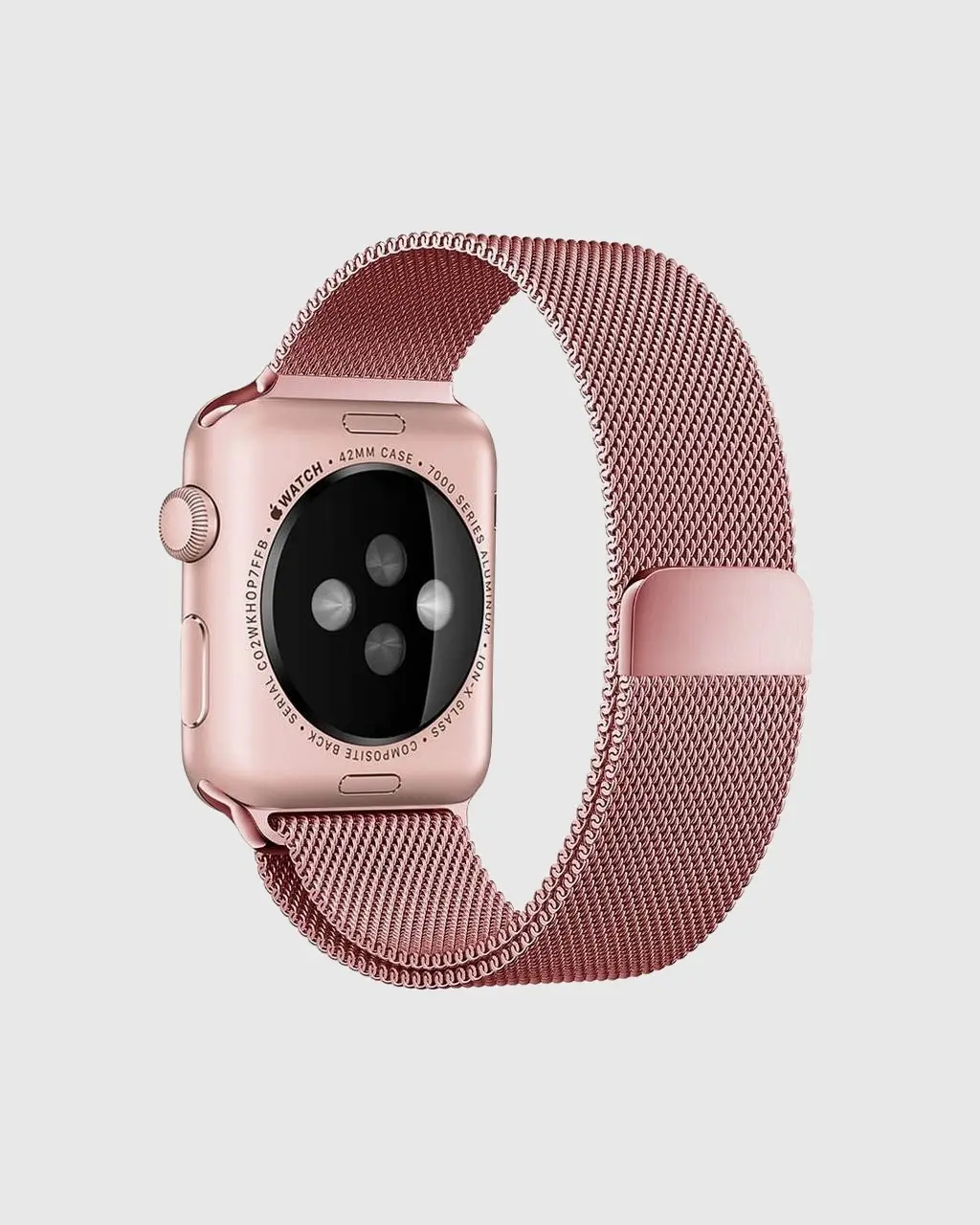 Milanese Loop Apple Watch Band - ROSE PINK - Image 2